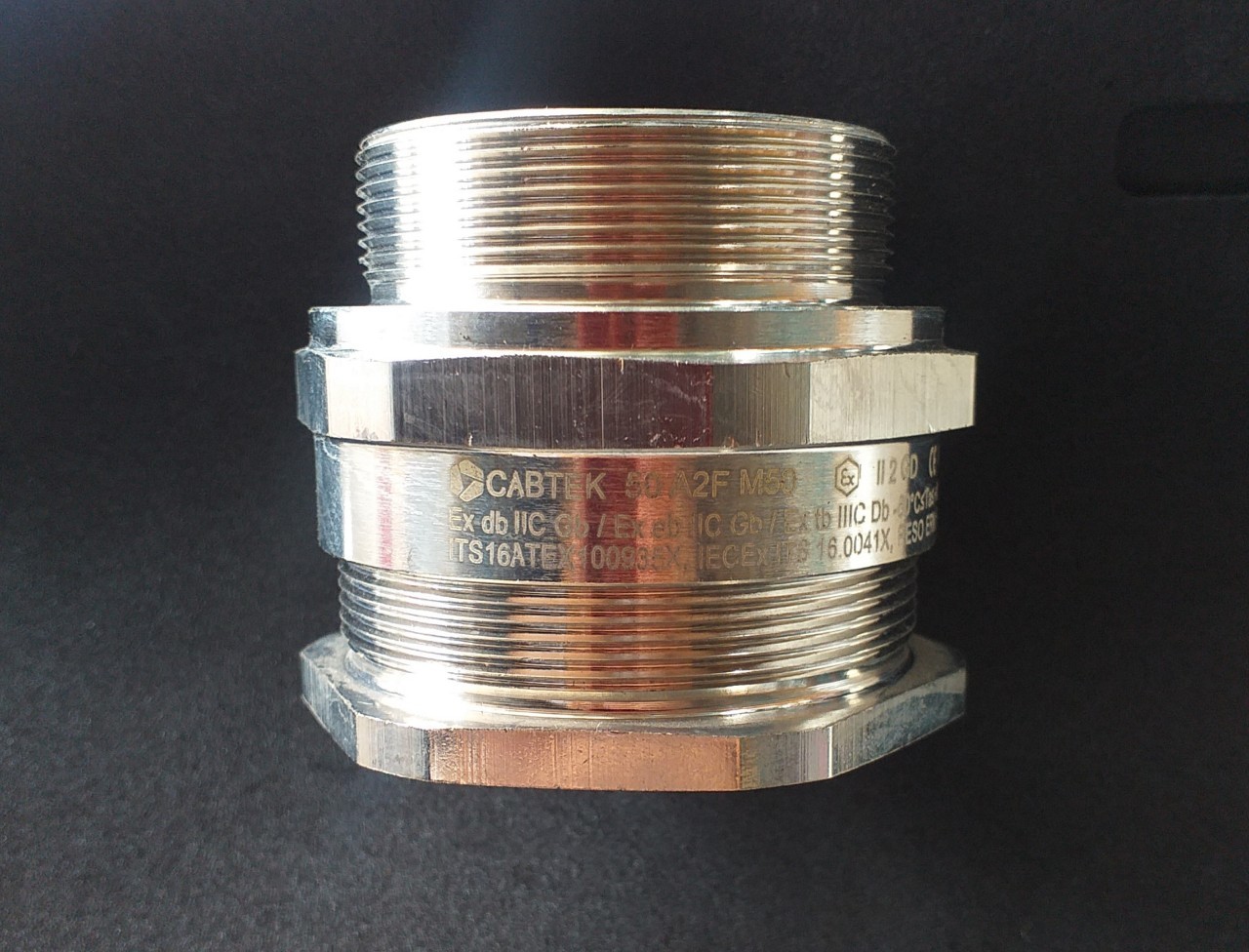 CABTEK ''50-A2F-M50'' non armour cable gland, OD 35.80-44.0 mm