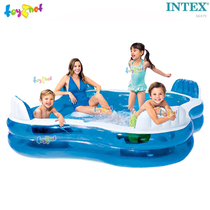 Intex Swim Center Family Lounge Pool 2.29x2.29x0.66 m Blue no.56475