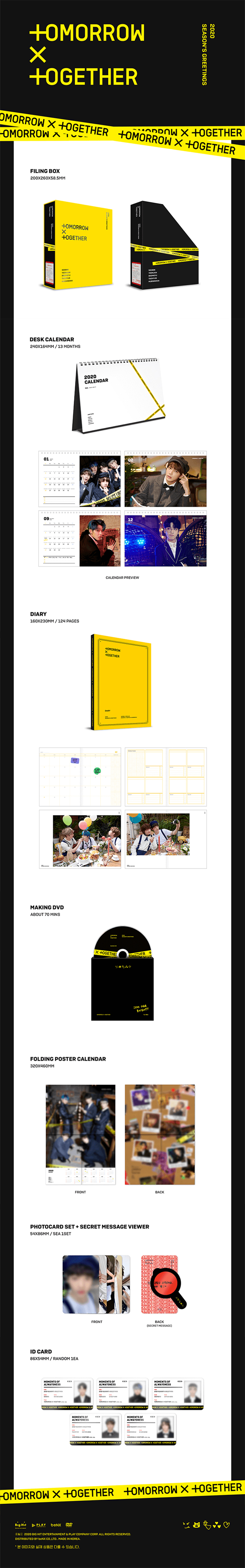 [PRE-ORDER] TXT (TOMORROW X TOGETHER) - 2020 SEASON`S GREETINGS