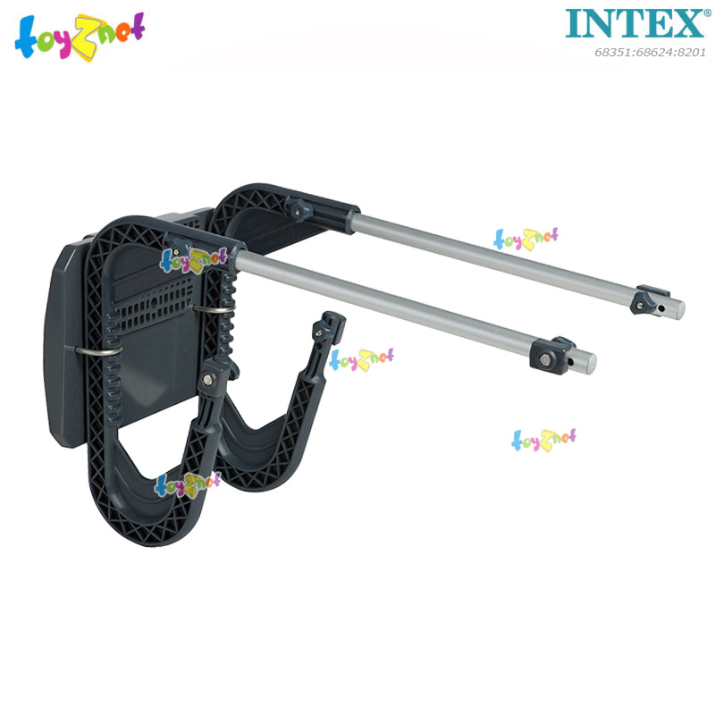 Intex Seahawk 4 Boat Set w/Alum. Oars & Air Pump + Motor Mount Kit + 8201