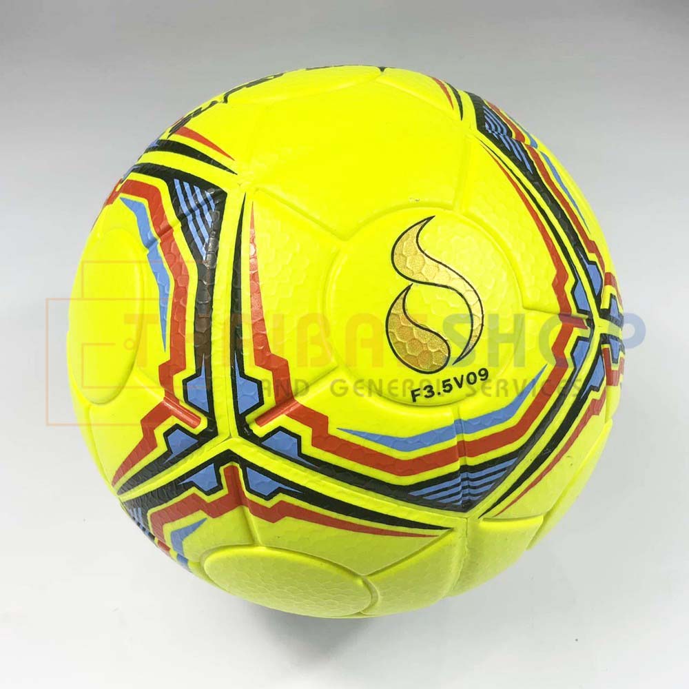 (ของแท้ 100%) ฟุตซอล Futsal Super Sport รุ่น F3.5V09 ลูกฟุตซอลหนังอัด PVC เบอร์ 3.5 มาตรฐาน มีมอก.