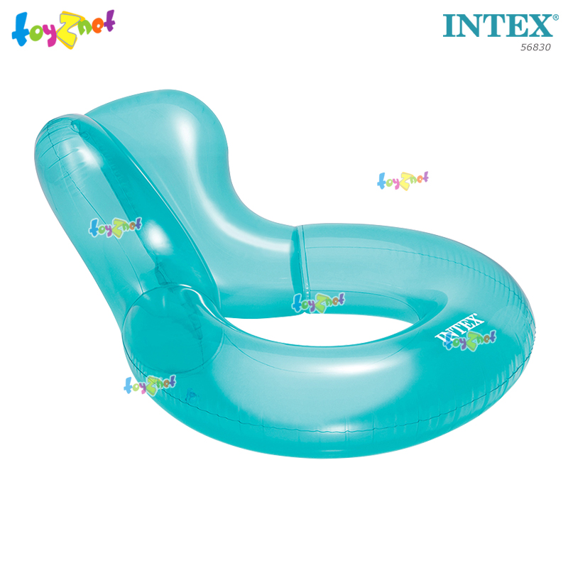 Intex ส่งฟรี แพยาง เป่าลม เล้าน์จ กลมใส สีฟ้า รุ่น 56830