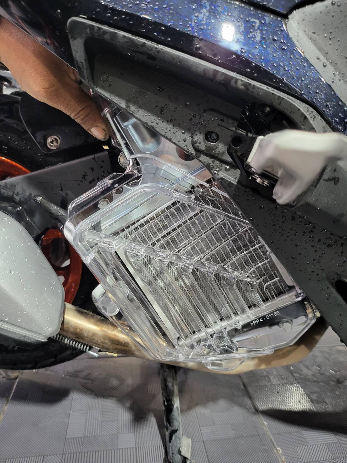 ตะแกรง หม้อน้ำ แบบใสและชา เวียดนามแท้ Honda Giorno+