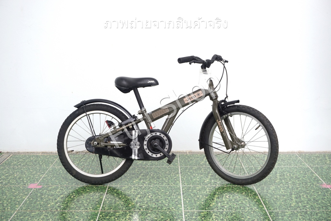 จักรยานเด็กญี่ปุ่น- ล้อ 18 นิ้ว - ไม่มีเกียร์ - Jeep - สีเขียว [จักรยานมือสอง]