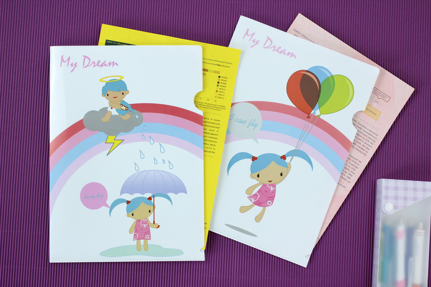 แฟ้มซอง A4 พิมพ์ลายมายดรีม