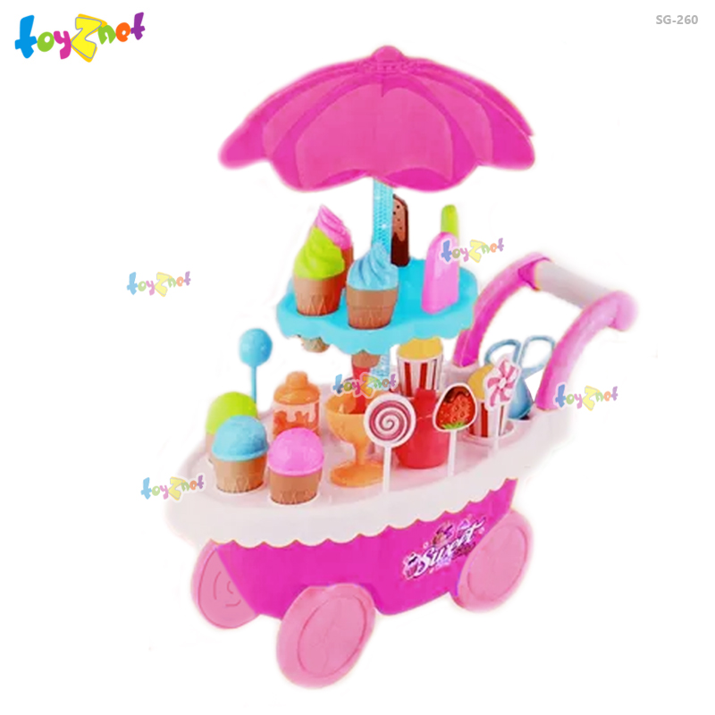 Toyznet ส่งฟรี รถเข็นไอศกรีม รุ่น SG-260