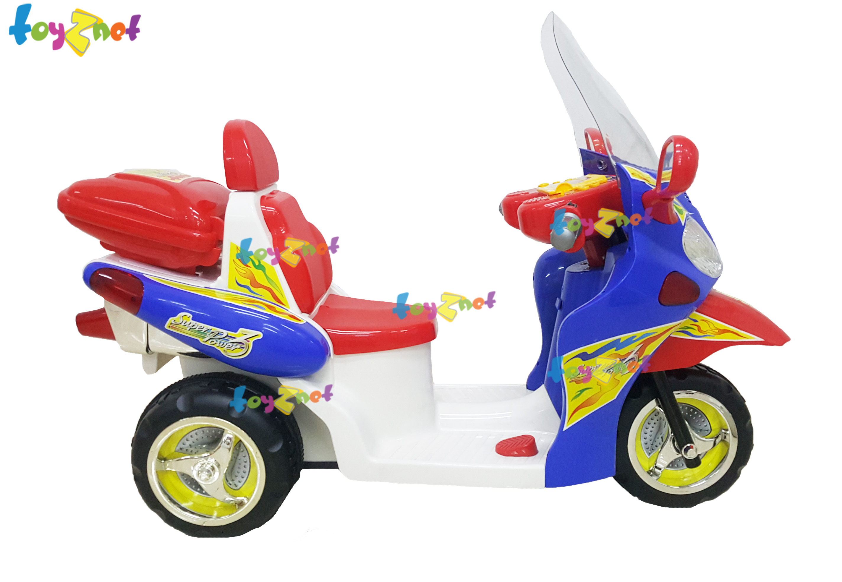 Toyznet ส่งฟรี มอเตอร์ไซด์แบตเตอรี่พร้อมวิทยุเทป รุ่น 2237-38
