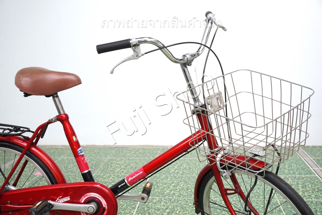 จักรยานแม่บ้านญี่ปุ่น - ล้อ 20 นิ้ว - ไม่มีเกียร์ - อลูมิเนียม - Miyata - สีแดง [จักรยานมือสอง]