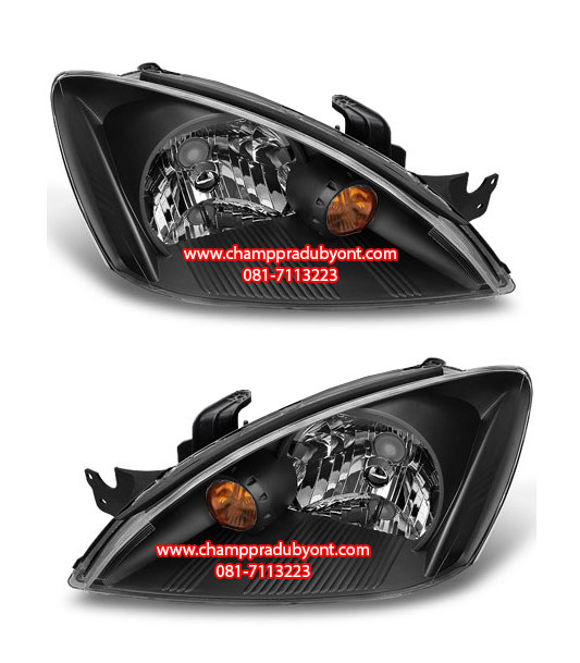 ไฟหน้า MITSUBISHI NEW LANCER 2004-2008 โคมดำ