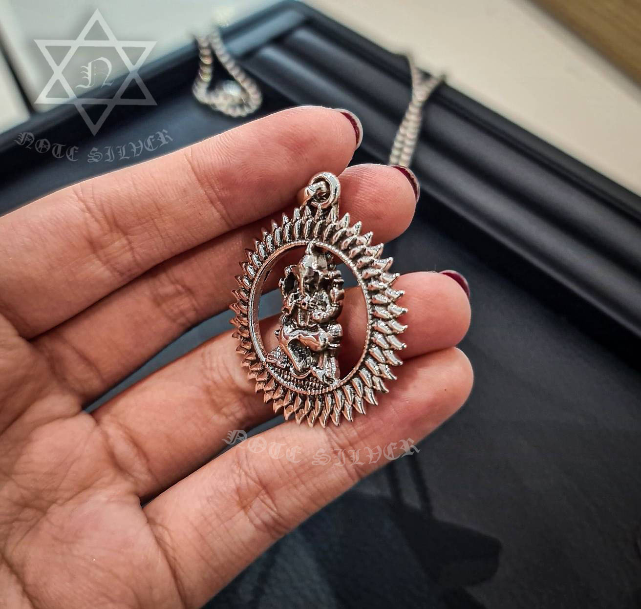 จี้เงินแท้พระพิฆเนศ Sterling Silver 925 NSPD3232