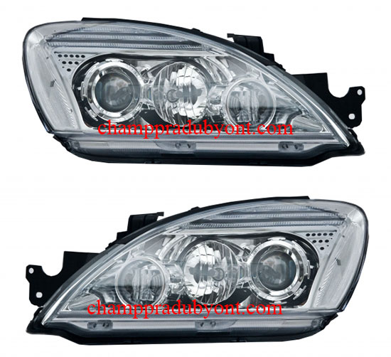 ไฟหน้าโปรเจคเตอร์ MITSUBISHI NEW LANCER 04-12 ขาว