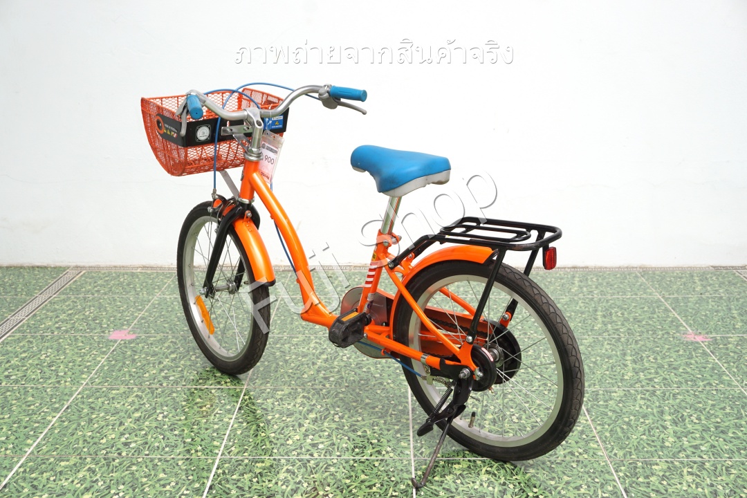 จักรยานเด็กญี่ปุ่น - ล้อ 18 นิ้ว - ไม่มีเกียร์ - สีส้ม [จักรยานมือสอง]