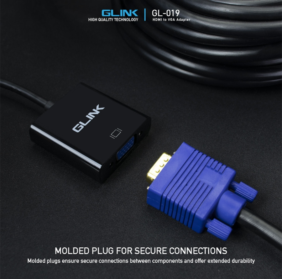 GLINK GL-019 / GL019 HDMI to VGA Adapter BY BILLIONAIRE SECURETECH GL-019