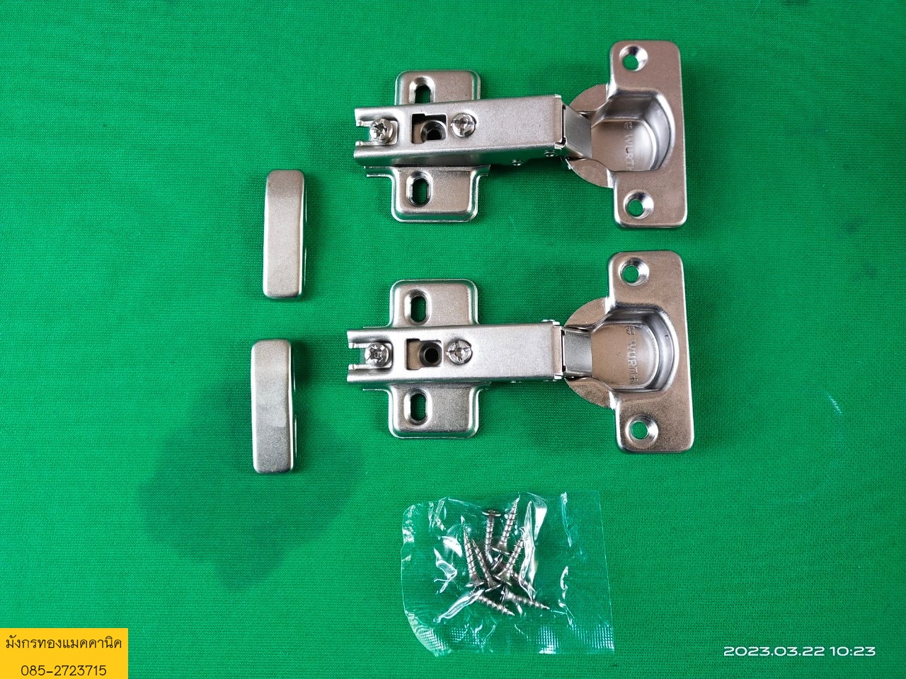 บานพับถ้วยแบบทับขอบ ยี่ห้อ Wurth เปิด 110 องศา ของใหม่