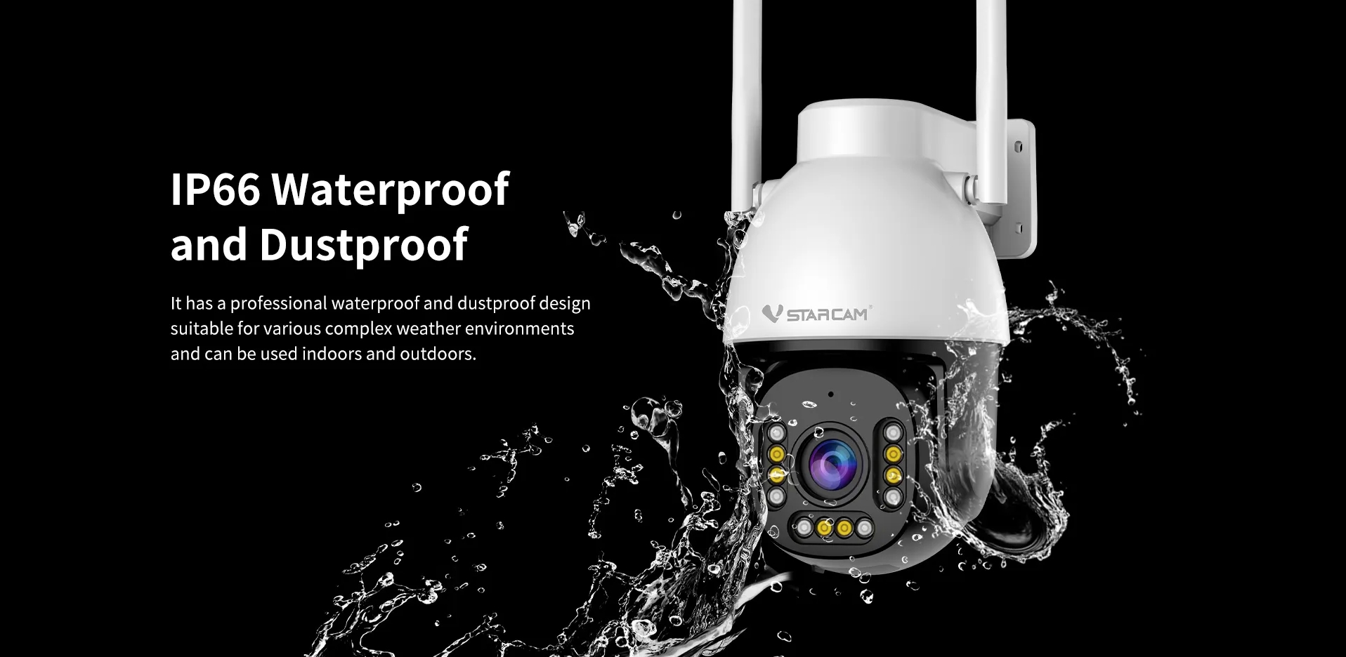 Vstarcam CS611-UV กล้องวงจรปิดระบบ IP WIFI 2 MP Black Light Full Color มีไมค์และลำโพงในตัว ติดตั้งภายนอกได้ BY BILLIONAIRE SECURETECH CS611-UV