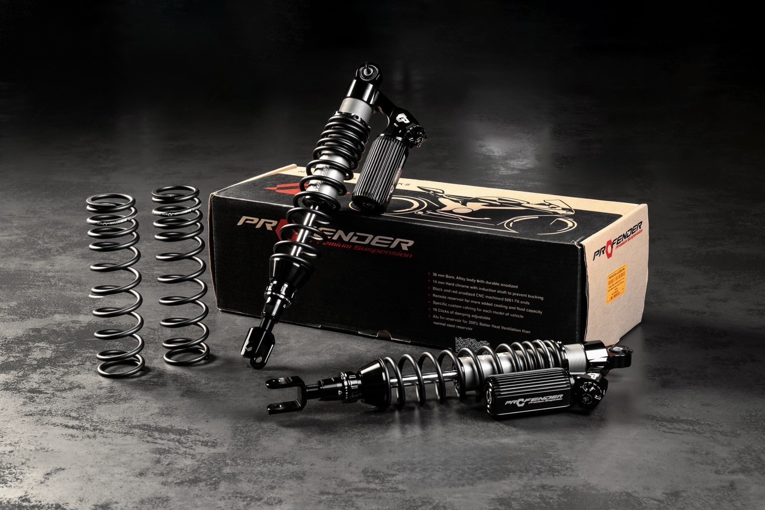 โช็ค Profender x series Xplusล่าสุด2025 FORZA 300-350 มีขนาน 430-400 MM ราคา13900