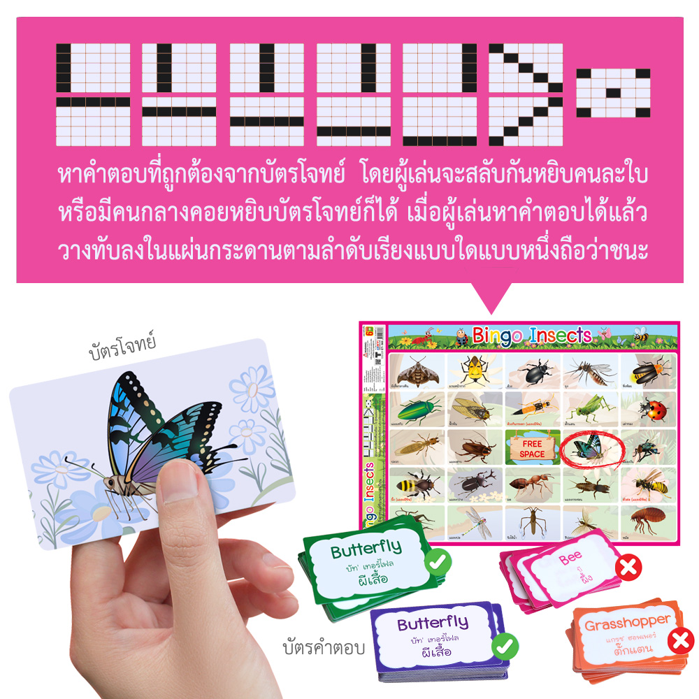 เกมบิงโก ชุดแมลง Insects ET-565