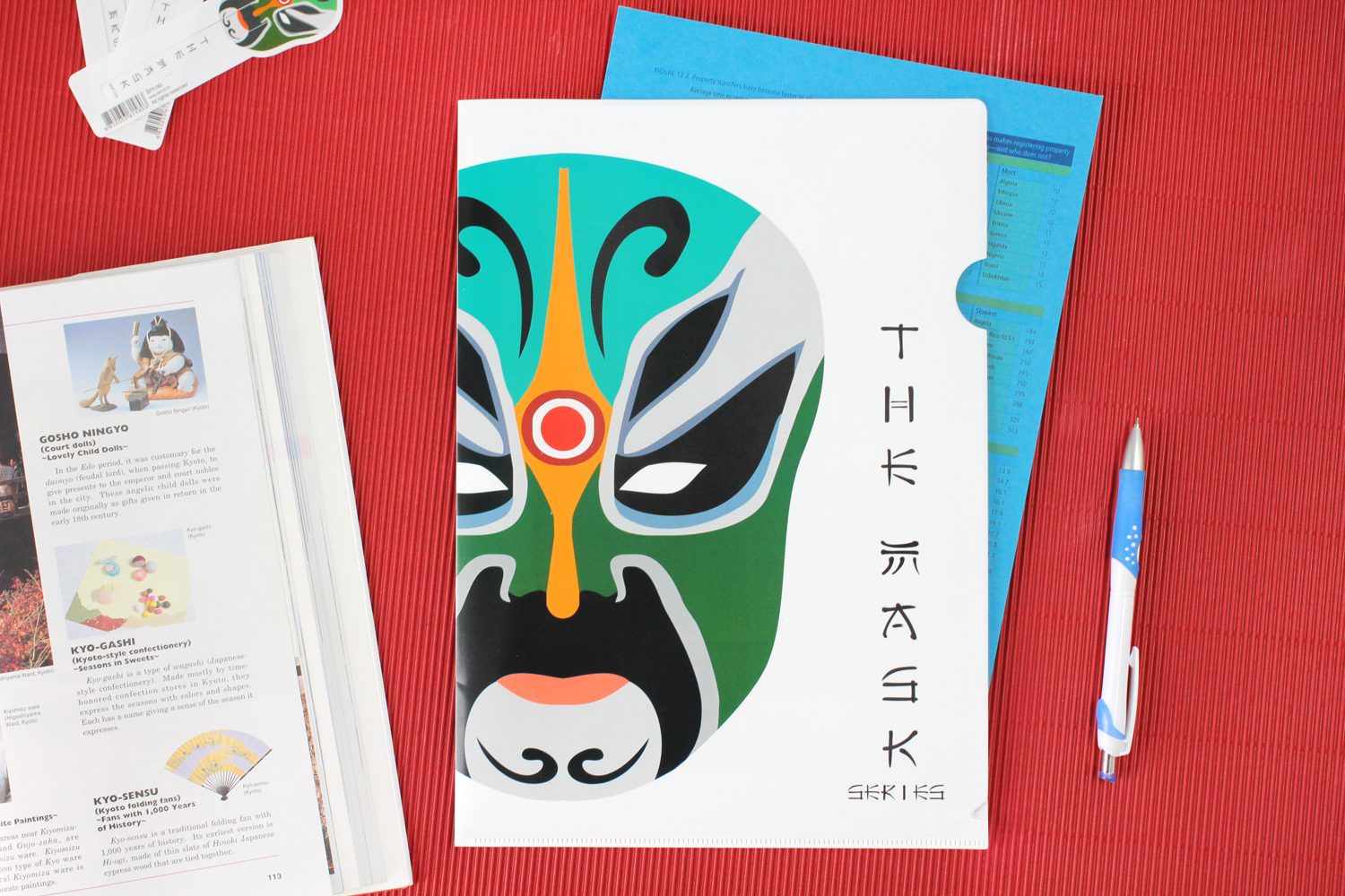 แฟ้มซอง A4 พิมพ์ลายหน้ากาก