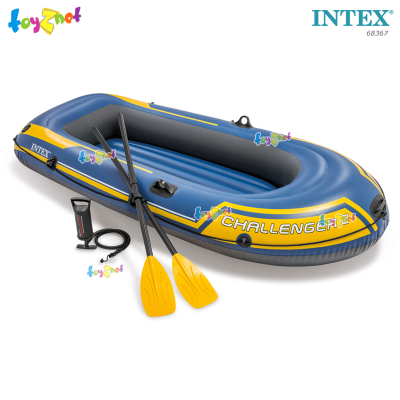 Intex Challenger 2 w/1.22m French Oars & DQI Air Pump no.68367