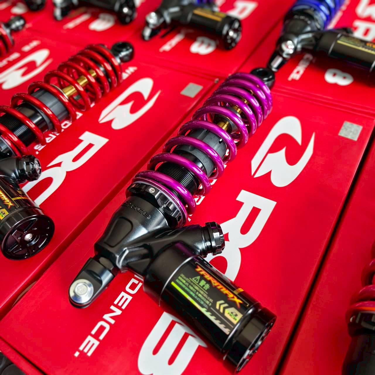 โช้ค RCB ความสูง 320mm. รุ่น Giorno/Lead/GrandFilano/Click125-160/Scoopy i [พร้อมสปริงทำสี]