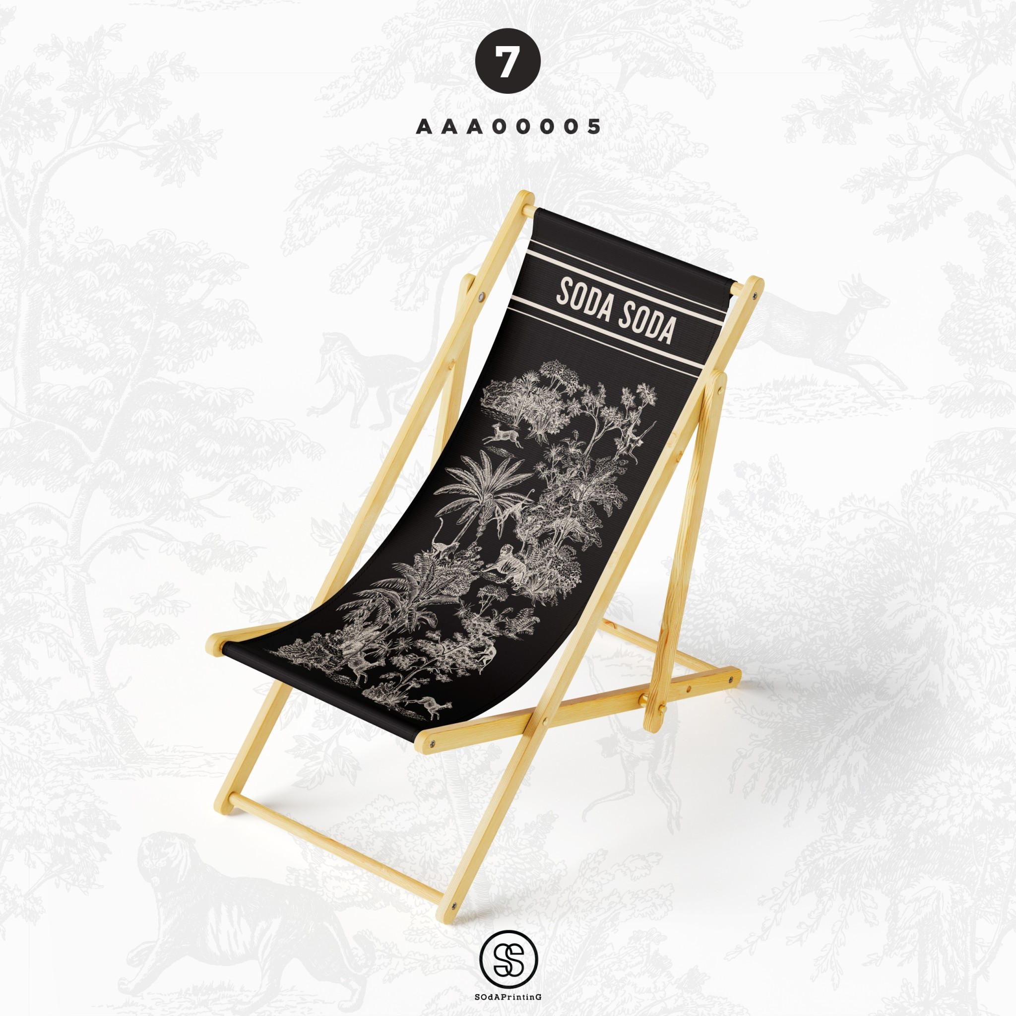 Sun Lounger FOREST (Black) AAA00005 (Name)