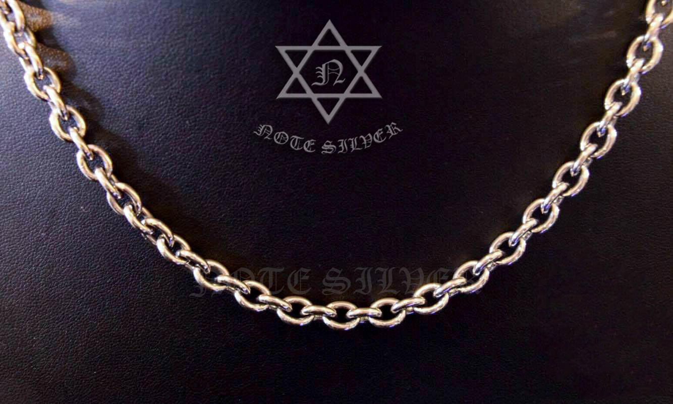 สร้อยคอเงินแท้ ลายฮาร์เลย์ Size L 24 นิ้ว ตะขอดั้งเดิม Sterling Silver 925 NSNL1338