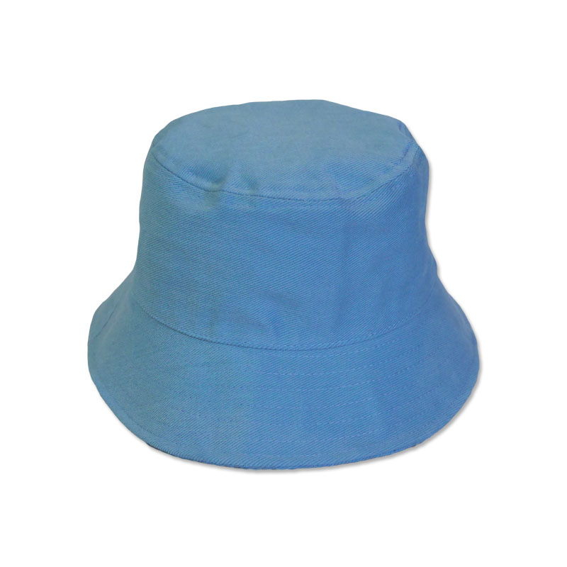 หมวก bucket หมวกบักเก็ต ปีกรอบ สีพื้น (สีฟ้ายีน) by Season Tales