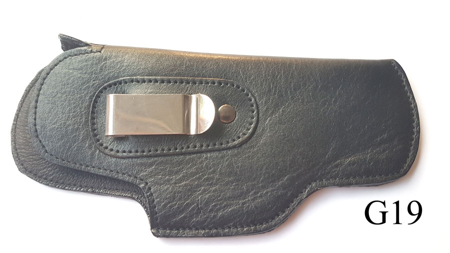 ซองปืนพกในหนังชามัวร์ สำหรับปืน GLOCK 19