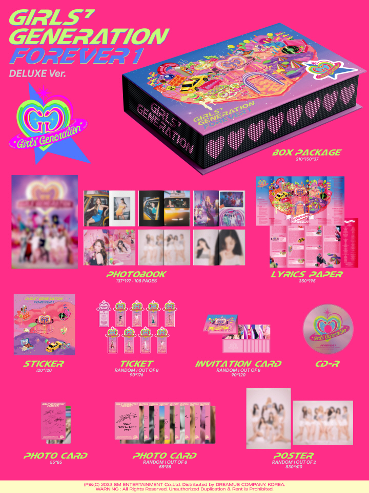 [PRE-ORDER] GIRLS' GENERATION - 7th Album "FOREVER 1" (Deluxe Ver.)