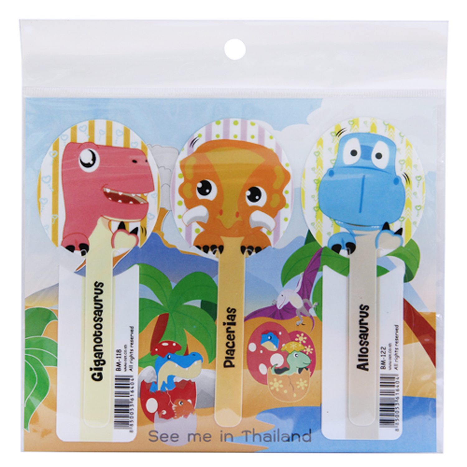 ที่คั่นหนังสือ Bookmark ลายไดโนเสาร์