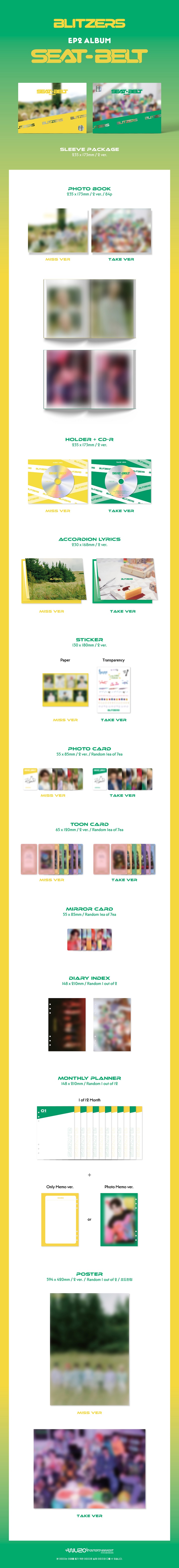 [PRE-ORDER] BLITZERS - EP2 Album "SEAT-BELT"