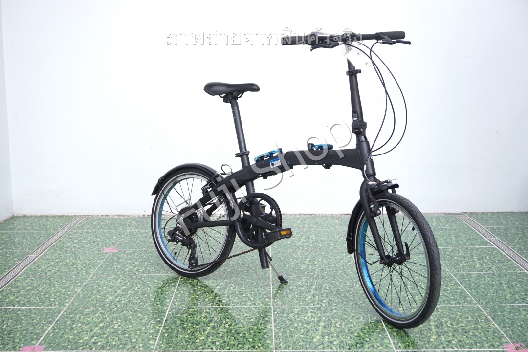 จักรยานพับได้ญี่ปุ่น - ล้อ 20 นิ้ว - มีเกียร์ - อลูมิเนียม - BMW Folding Bike - สีดำ [จักรยานมือสอง]