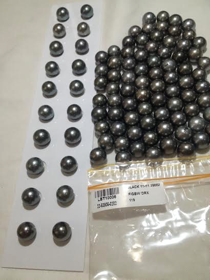 ต่างหูไข่มุก south sea 11-12 มิล ตัวเรือน 18k สีดำ เกรด AAA-AA++