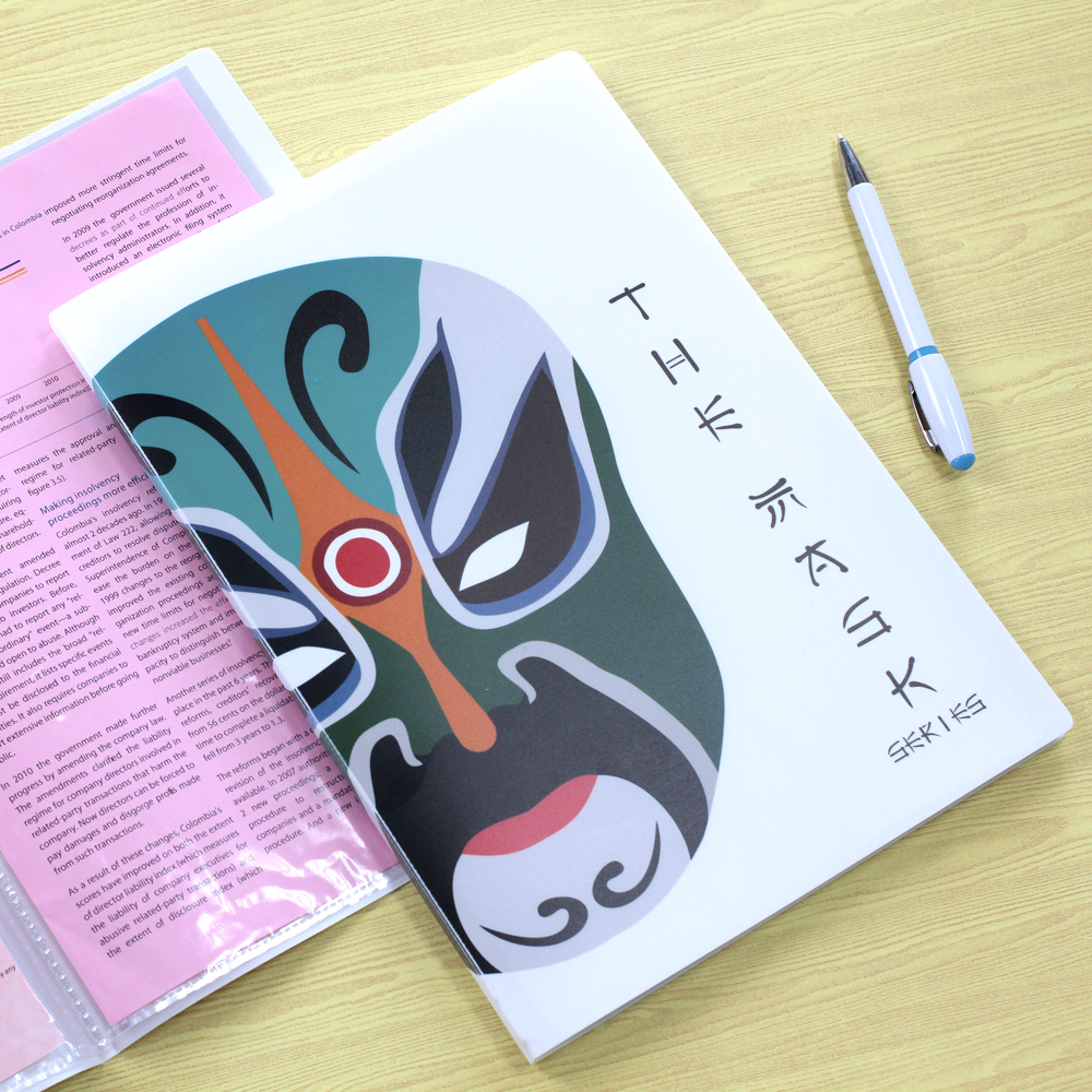 Display Books A4 with Printed Covers The Mask Pattern