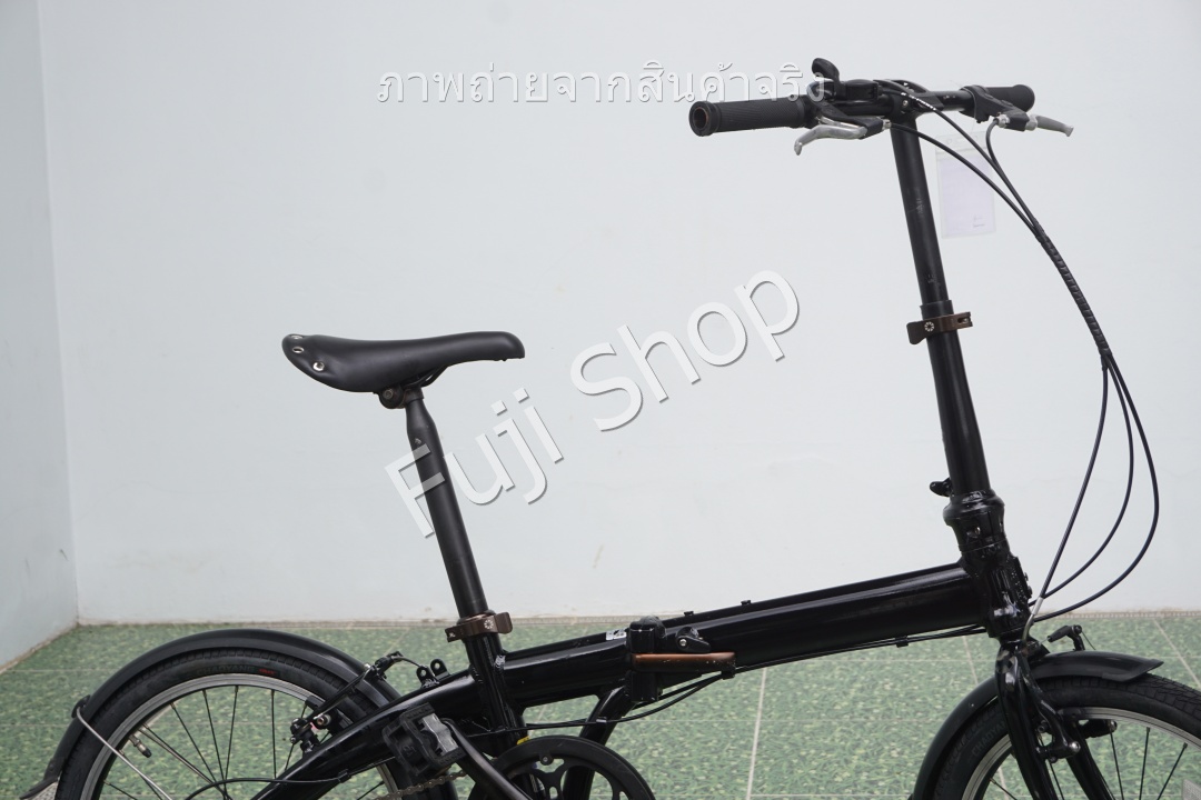 จักรยานพับได้ญี่ปุ่น - ล้อ 20 นิ้ว - มีเกียร์ - อลูมิเนียม - Dahon Route - สีดำ [จักรยานมือสอง]