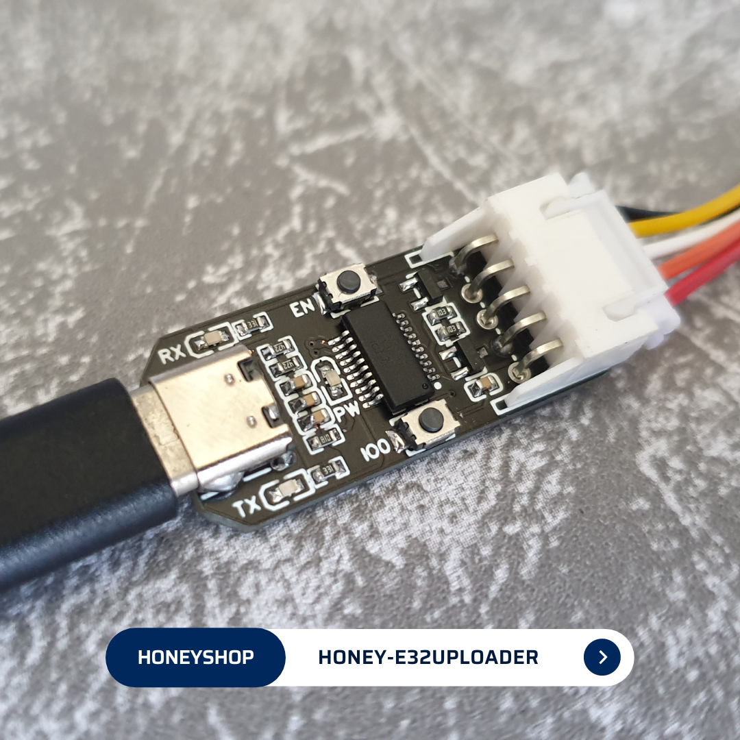 บอร์ดโปรแกรมสำหรับ ESP32 เหมาะสำหรับ HONEY Project [ HONEY-E32-UPLOADER ]