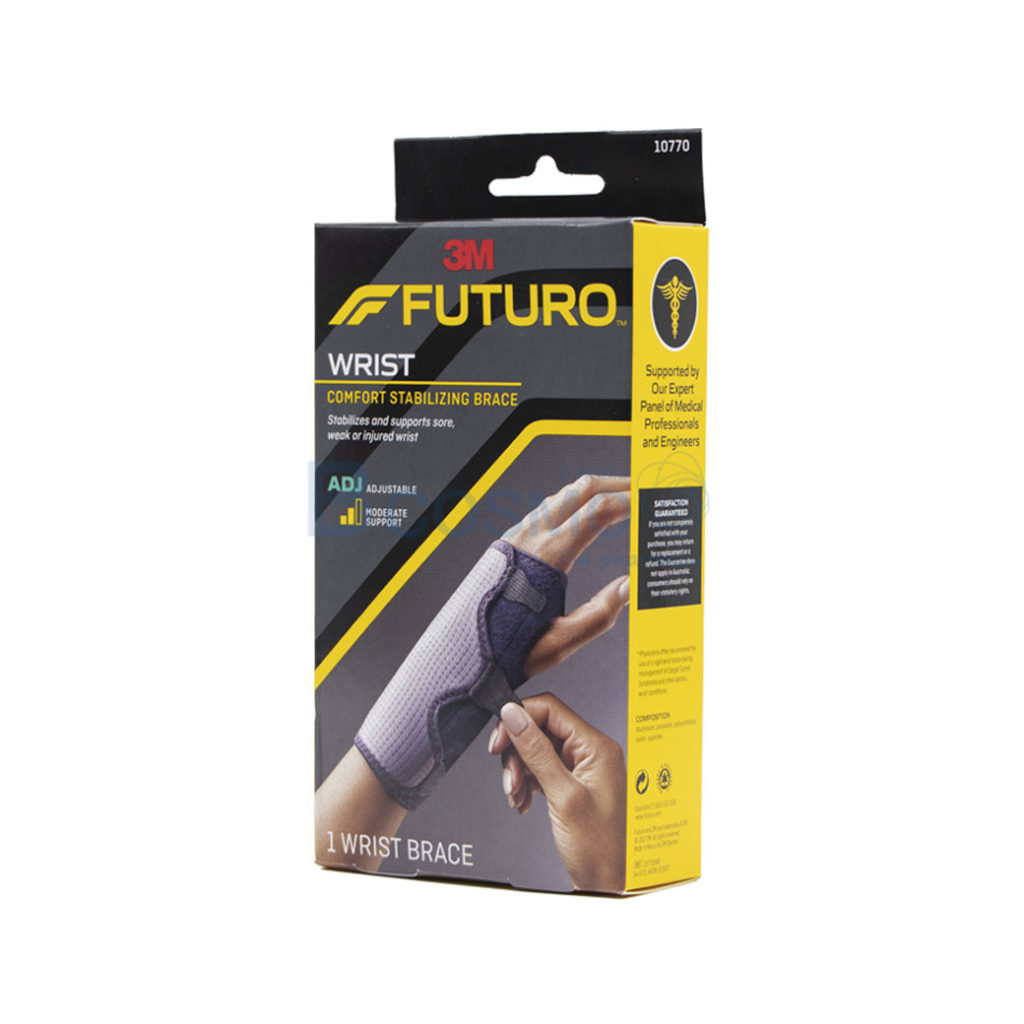 Futuro Splint Wrist Brace 3M อุปกรณ์พยุงข้อมือ ฟูทูโร่ เสริมแถบเหล็กใช้ได้ทั้งข้างซ้าย ขวา ปรับกระชับได้