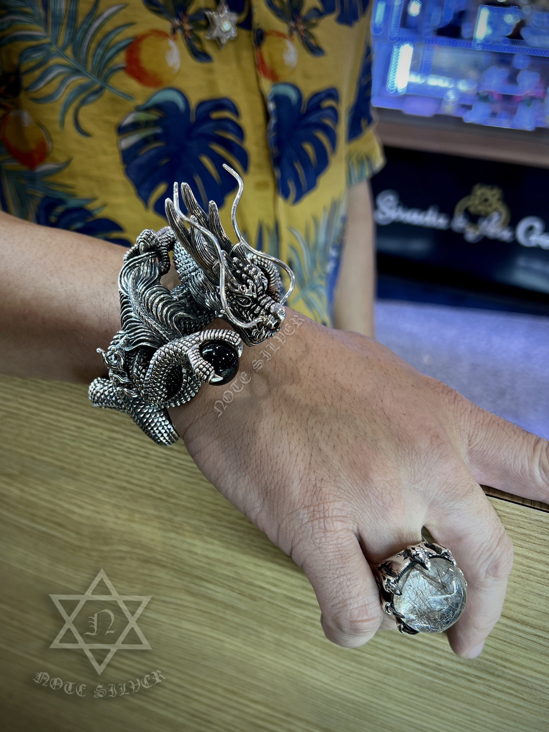 กำไลราชามังกร Sterling Silver 925 NSSV3429