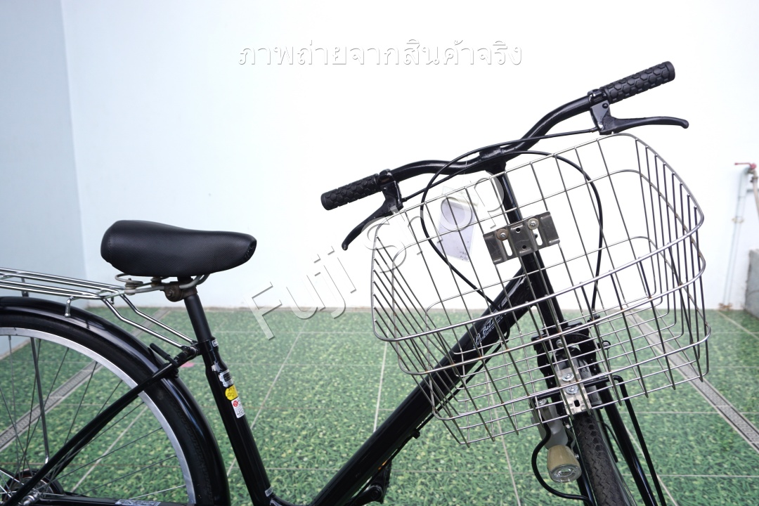 จักรยานแม่บ้านญี่ปุ่น - ล้อ 27 นิ้ว - ไม่มีเกียร์ - สีดำ [จักรยานมือสอง]