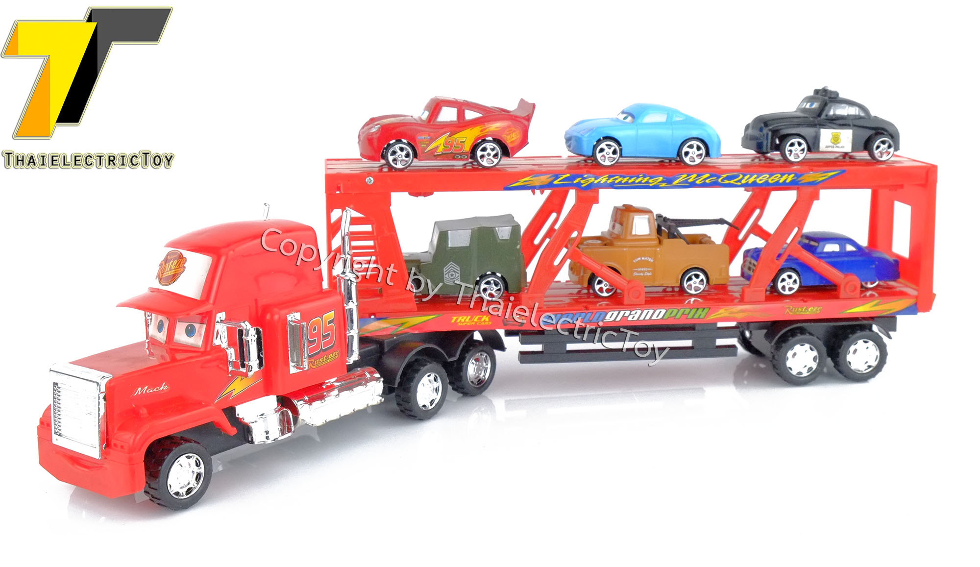 Set ของเล่นจากการ์ตูนเรื่อง Cars เฉพาะรถบรรทุกยาว 50 ซม.