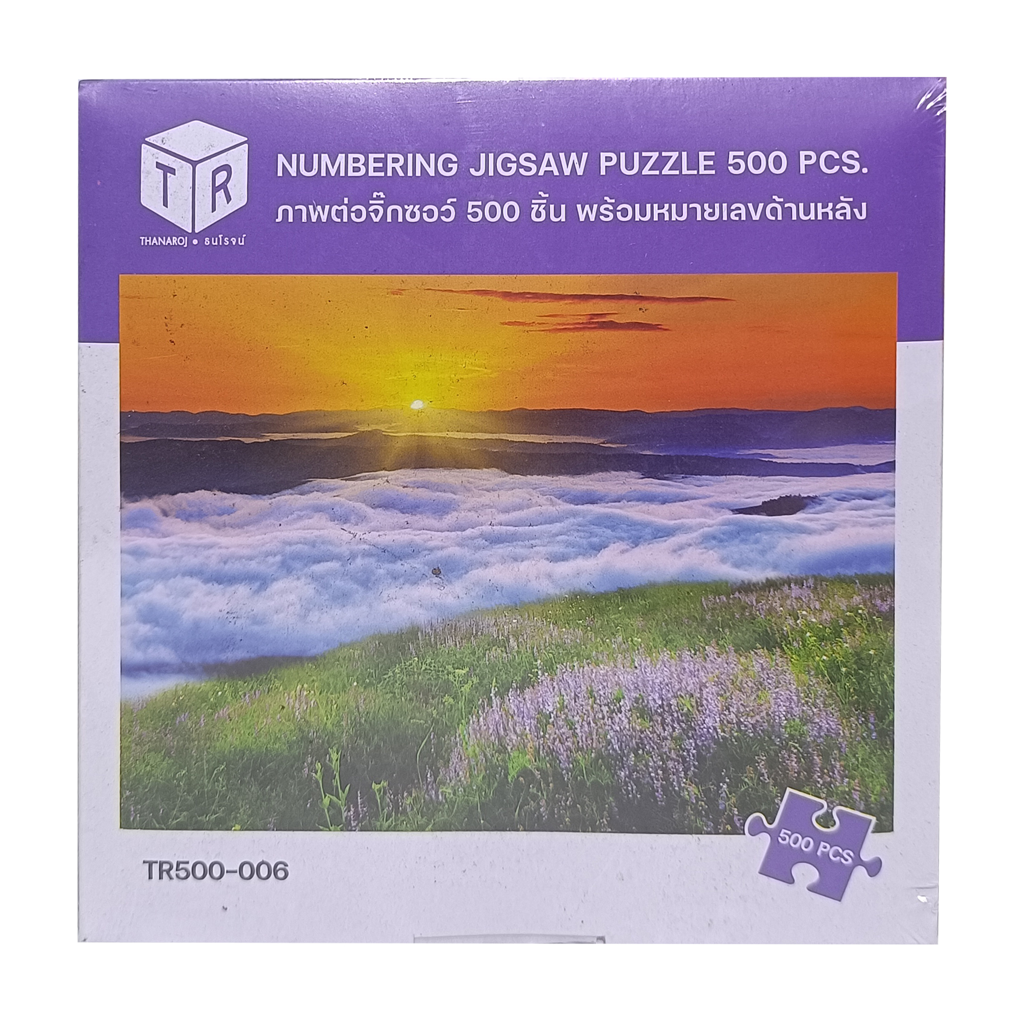 Jigsaw Puzzle ตัวต่อจิ๊กซอว์ 500 ชิ้น TR500-006 Landscapes วิวธรรมชาติ Valley of Flowers รูปหุบเขาแห่งดอกไม้ MagicLand6