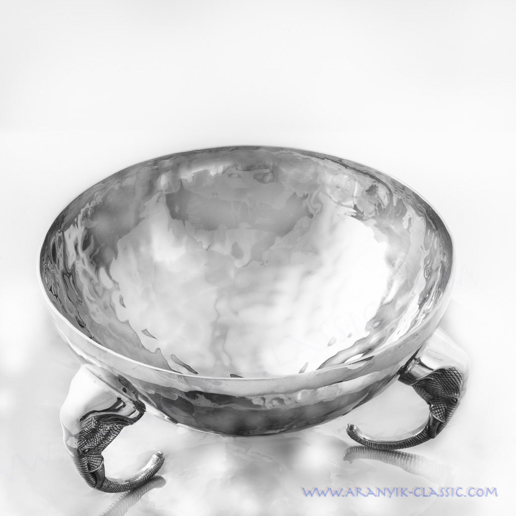 ชามสลัด ขาช้าง ทำจากสเตนเลสอย่างดสำหรับใส่อาหาร