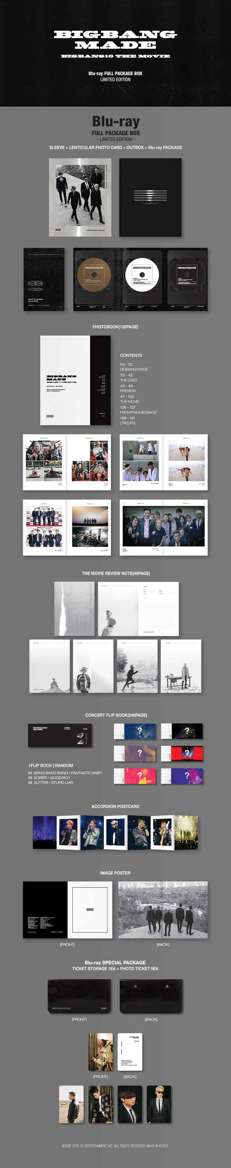 [PRE-ORDER] BIGBANG - BIGBANG10 THE MOVIE BIGBANG MADE DVD FULL PACKAGE BOX (1BLU-RAY + 1DVD + 1 OST.)