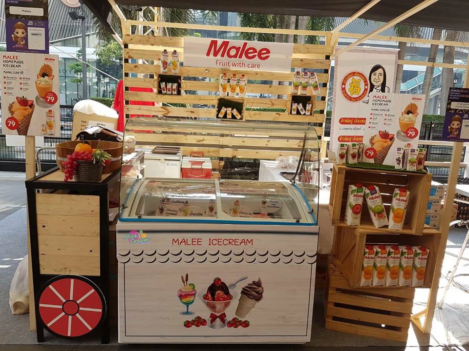 NICECREAM ขอขอบพระคุณบ.มาลีและคุณโอ๋ ที่ไว้วางใจนำน้ำผลไม้มาลี มาผลิตเป็นไอศครีมโฮมเมด @ Central World วันที่ 17-21 มกราคม 2561