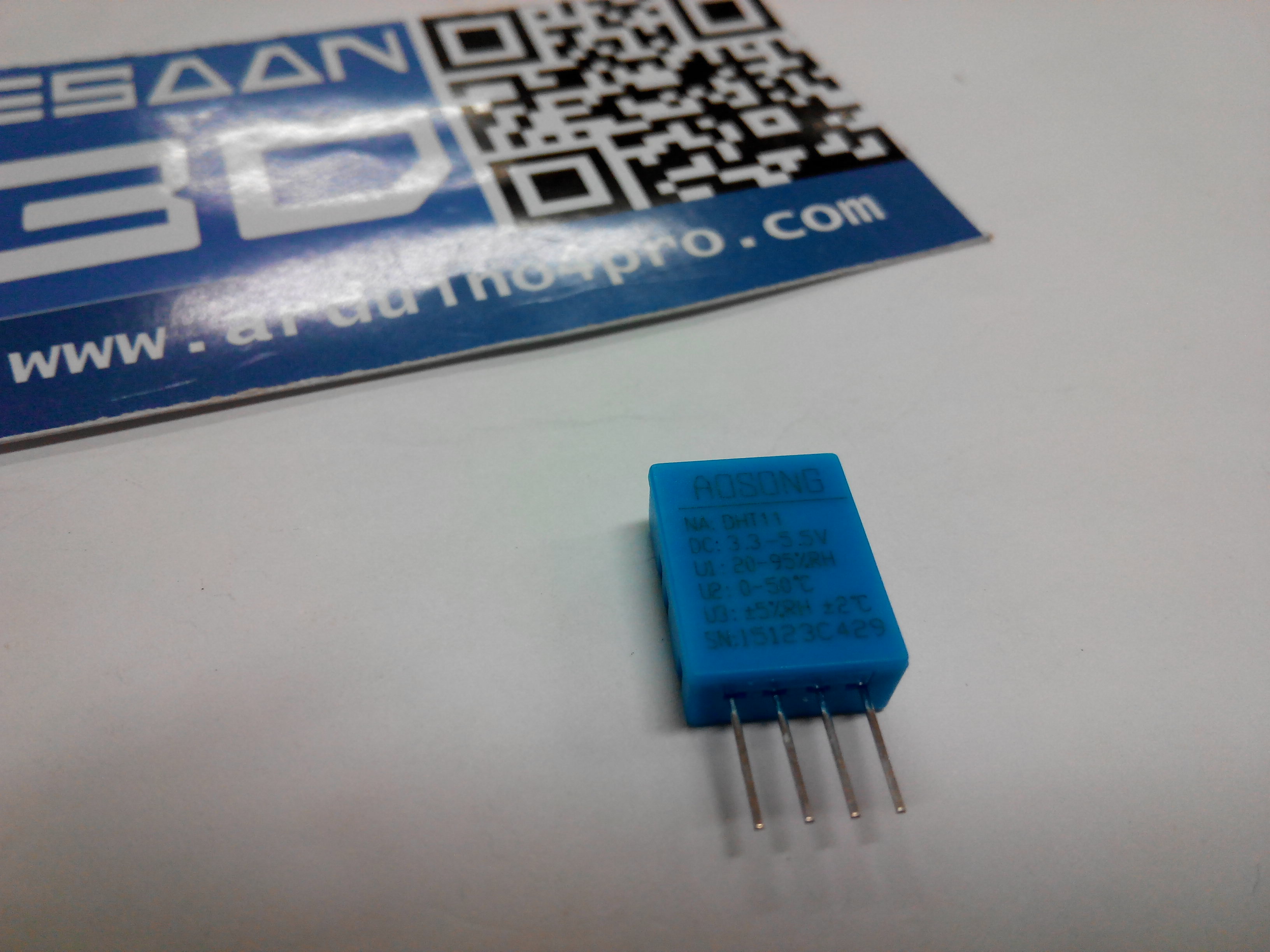 DHT11 Temperature and Humidity Sensor Module ไม่มีสาย