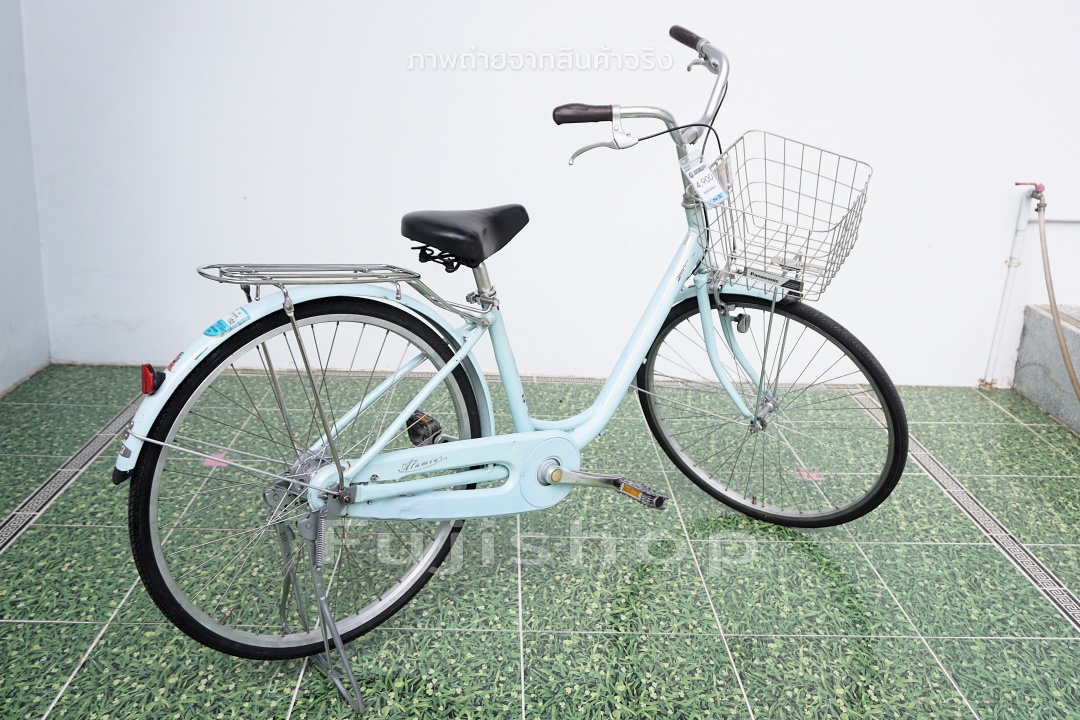 จักรยานแม่บ้านญี่ปุ่น - ล้อ 26 นิ้ว - ไม่มีเกียร์ - อลูมิเนียม - Bridgestone - สีฟ้า [จักรยานมือสอง]