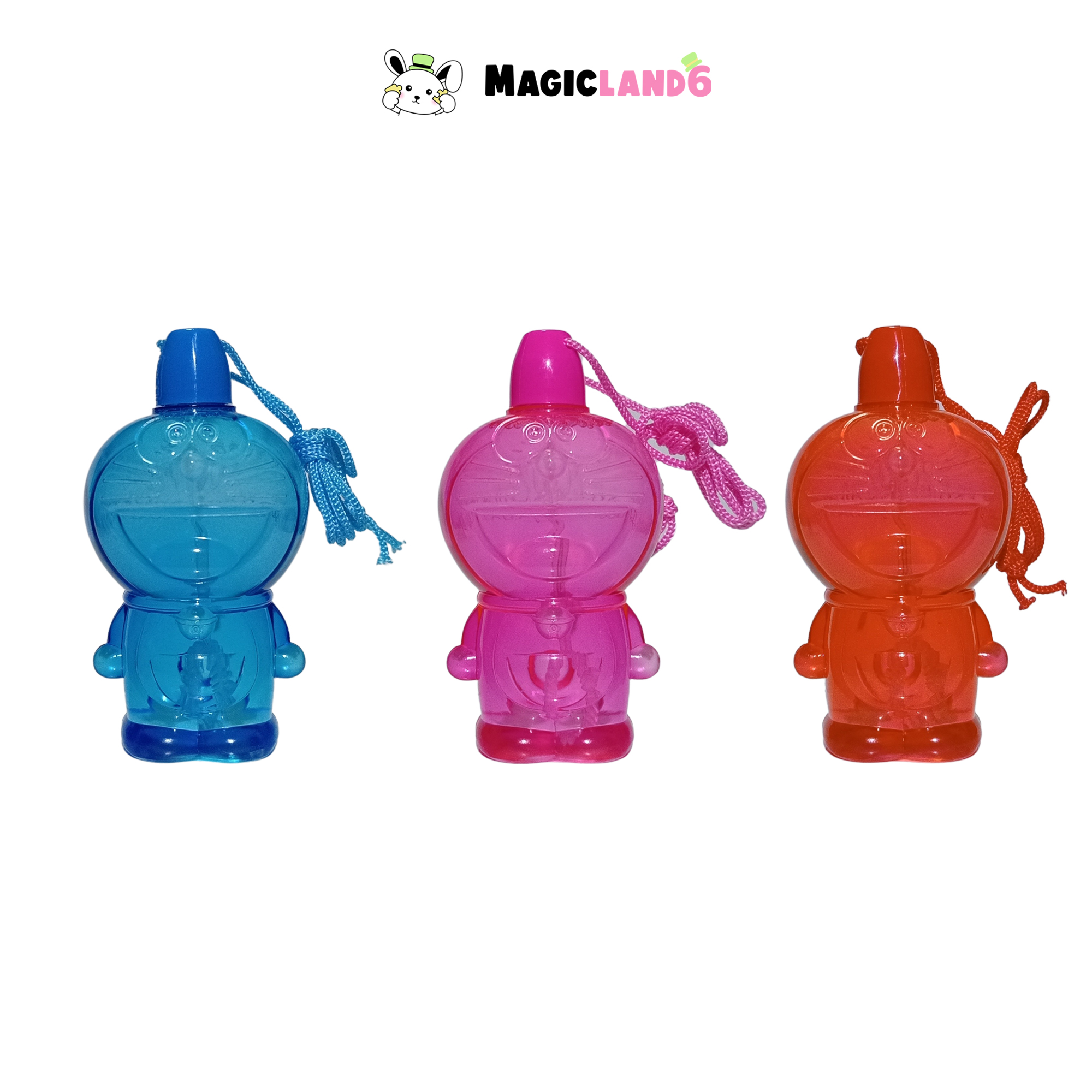 Bubbles Mini Doraemon V.2 D-8120 Fujiko Toy ที่เป่าฟองโดราเอมอน เป่าฟองใส เป่าฟองลายการ์ตูนพร้อมสายคล้องคอ ของเล่นเด็ก ลายการ์ตูนฟูจิโกะ