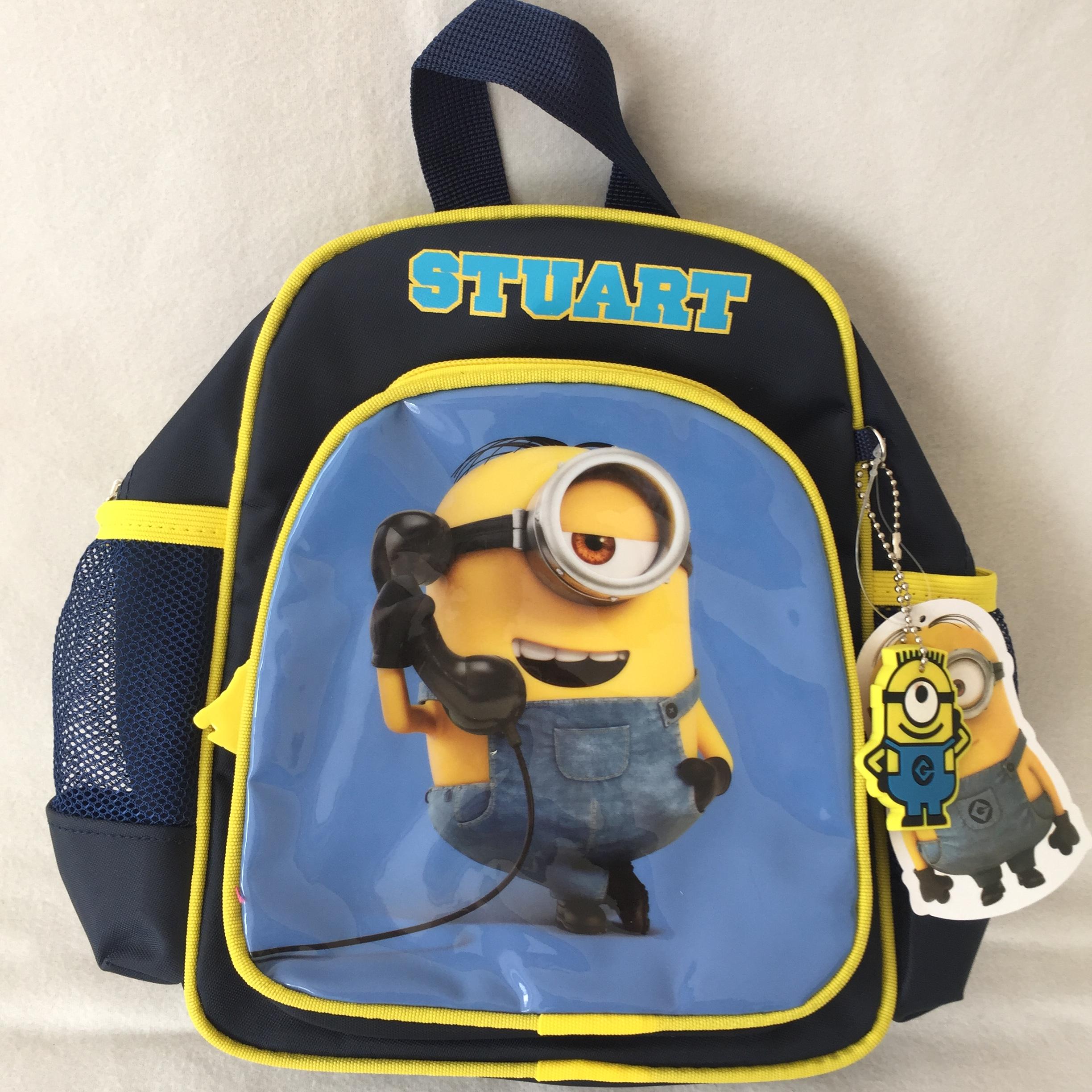 Minnion กระเป๋าเป้ 10 นิ้ว เดสพิคเคเบิ้ลมี มินเนี่ยน Despicable Me Minion Backpack กระเป๋าสะพาย กระเป๋านักเรียน กระเป๋าเด็ก ดำ