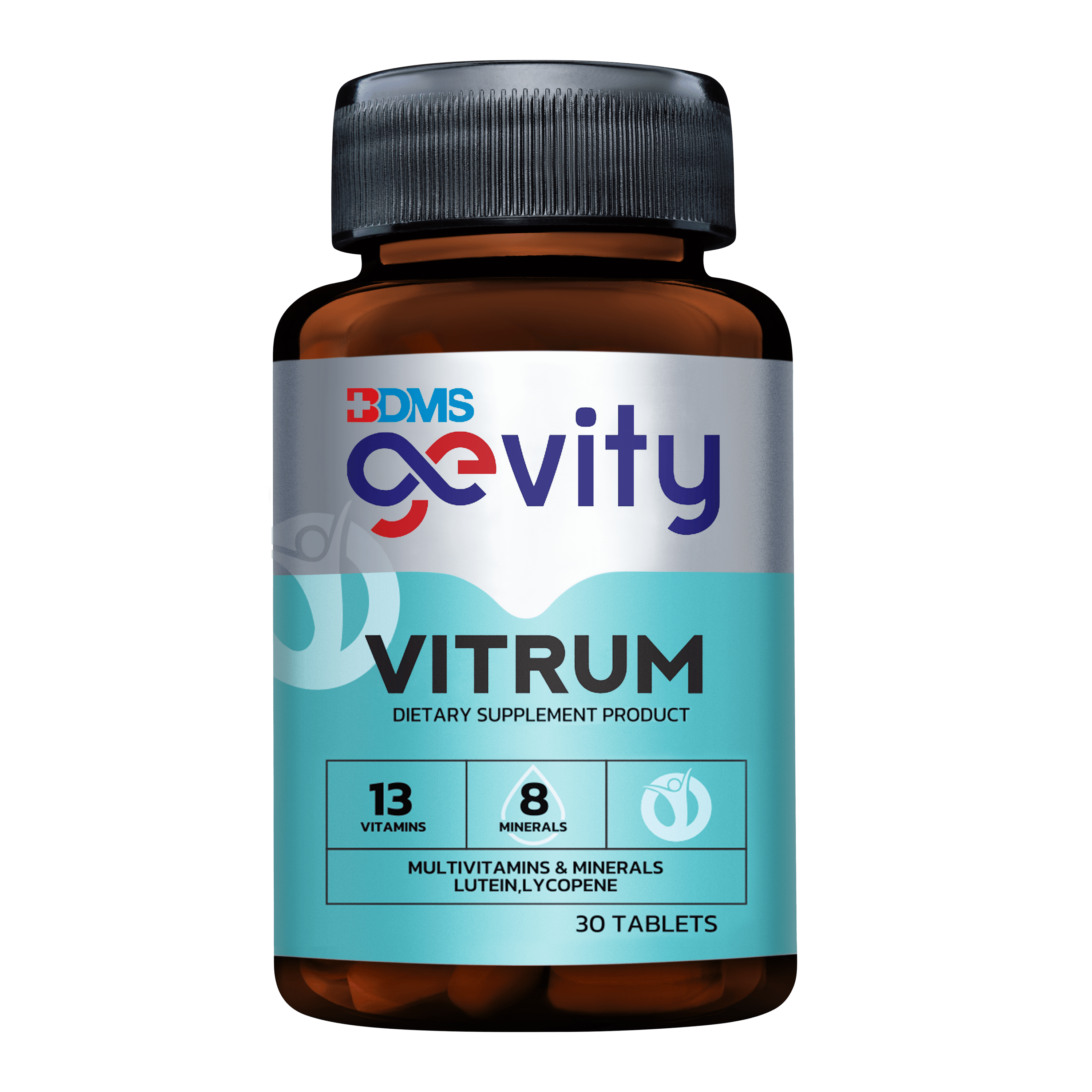 GEVITY Vitrum Multivitamin 30'S ไวทรัม สำหรับชายหญิงช่วงอายุ 22-49 ปี (ผลิตภัณฑ์เสริมอาหาร)