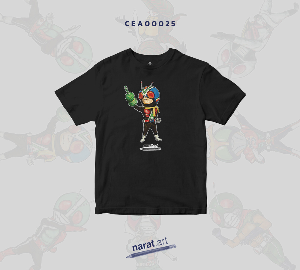 เสื้อยืด พิมพ์ลาย T-SHIRT Riderman CEA00025 #naratart #เสื้อยืด #SHOPTER